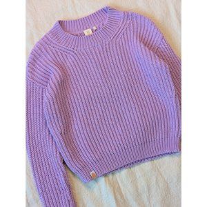 SHXT THAT I KNIT Women's Purple Pima Cotton Peru Hand Knit Sweater / Size XS